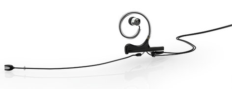 DPA Microphones FIDB00-IE1-B d:fine™ In-Ear Broadcast Cardioid Headset Microphone in Black with Single-Ear Mount, Single In-Ear Monitor, and 120mm Boom FIDB00-IE1-B
