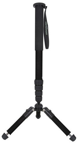 Varizoom CHICKENFOOTHEAD-AL Lightweight Aluminum 4-stage Fluid Head Monopod with Fold-Down Tripod Foot CHICKENFOOTHEAD-AL