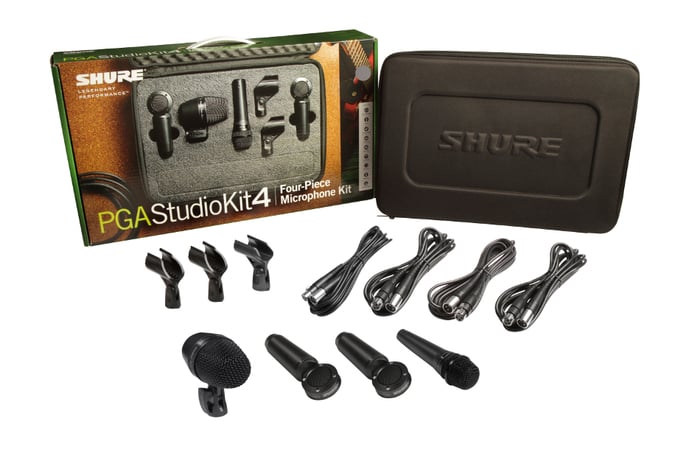 Shure PGASTUDIOKIT4 PG ALTA 4-Piece Studio Microphone Kit PGASTUDIOKIT4