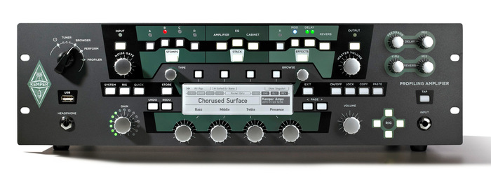 Kemper PROFILER-RACK+REMOTE Profiler Rack + Remote Guitar Preamplifier With Remote Foot Controller