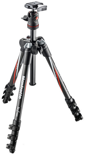 Manfrotto MKBFRC4-BH BeFree Carbon Fiber Tripod with Ball Head MKBFRC4-BH