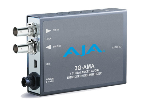 AJA Video Systems Inc 3G-AMA 3G-SDI Analog Audio Embedder/Disembedder 3GAMA