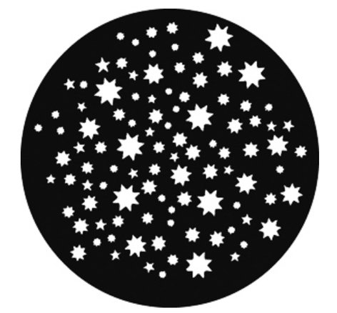 GAM G777 Steel Gobo Stars On Stars