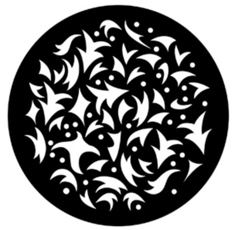 Rosco Laboratories 71023 Steel Gobo - Festive Abstract 71023