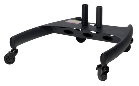 Premier Mounts BW-BASE Dual Pole Cart Base with Nesting Capability and PSD-HDCA Mount Adapter BW-BASE