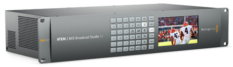 Blackmagic Design ATEM 2 M/E Broadcast Studio 4K 2RU 20 x 12G-SDI Ultra HD Live Production Switcher SWATEMRRW2ME4K