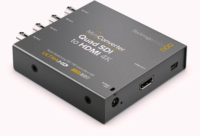 Blackmagic Design CONVMBSQUH4K2 Quad SDI To HDMI 4K Mini Converter