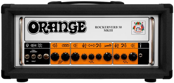 Orange RK50HTC-MKIII Rockerverb 50 MKIII Head 50W 2 Channel Guitar Tube Amplifier Head With 2x EL34 Valves