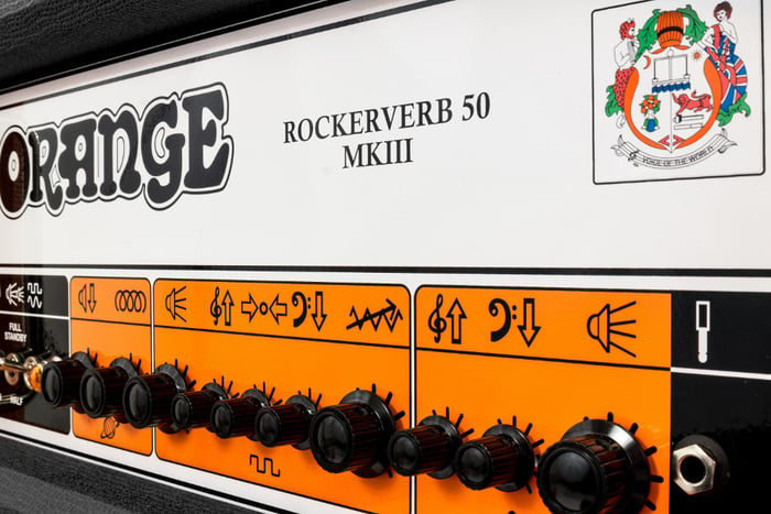 Orange RK50HTC-MKIII Rockerverb 50 MKIII Head 50W 2 Channel Guitar Tube Amplifier Head With 2x EL34 Valves