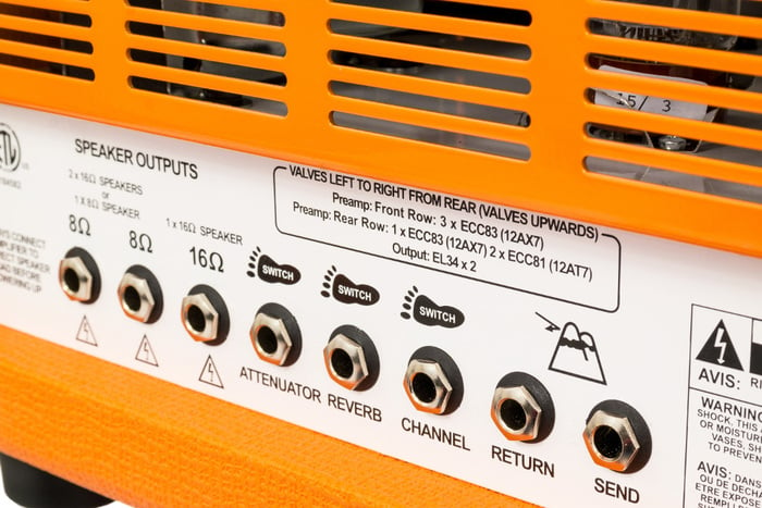 Orange RK50HTC-MKIII Rockerverb 50 MKIII Head 50W 2 Channel Guitar Tube Amplifier Head With 2x EL34 Valves