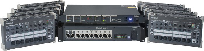 Roland System Group M48-PM8 8-Person MADI-Based Networked Personal Monitor Mixing System M48-PM8