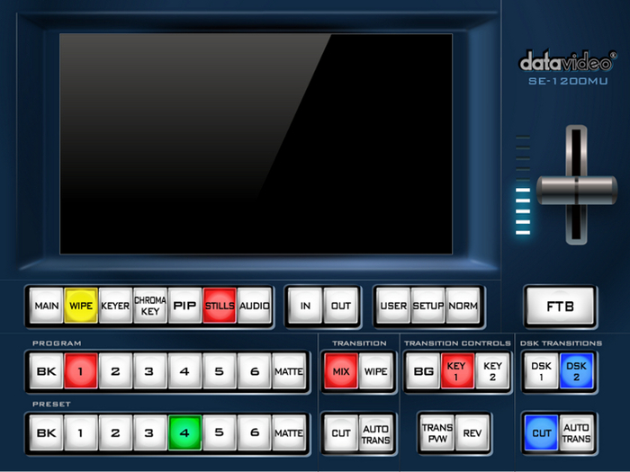 Datavideo SE-1200MU 6-Input Rackmount HD Digital Video Switcher