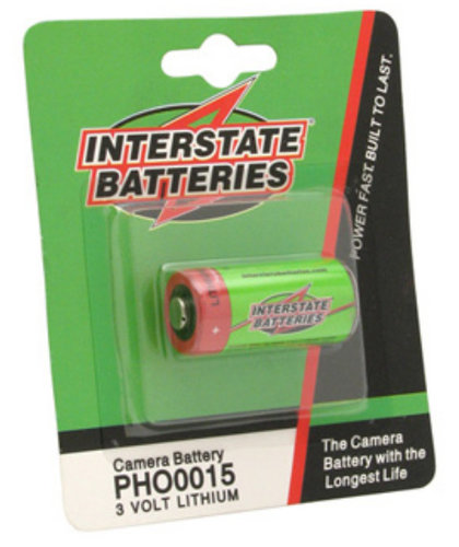 Interstate Battery PHO0015 3V Lithium Camera Battery