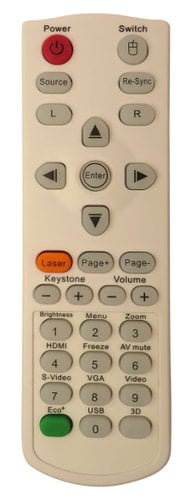 Optoma BR-5038L Optoma White Remote Control BR-5038L