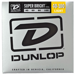 Dunlop Manufacturing Super Bright Steel Bass Strings 4-String Light Gauge Set - 40-100 DBSBS40100