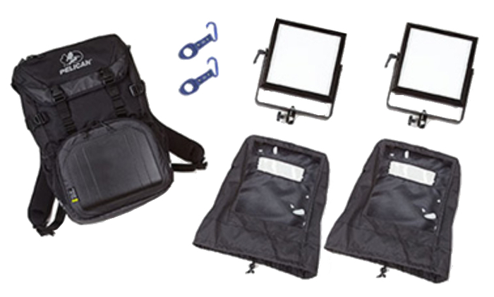 Rosco 292020808120 2-Head LitePad Vector CCT Backpack Kit
