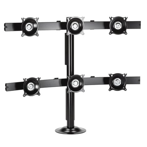 Chief Manufacturing KTG330B Six Small Monitor Double Horizontal Bar Tabletop Mount KTG330B