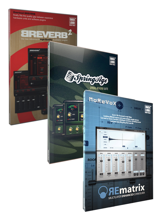 Overloud Reverb Bundle Reverb Software Bundle with REmatrix, BREVERB 2, and SpringAge Plugins REVERB-BUNDLE