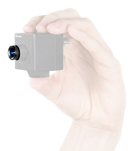 Marshall Electronics V-4408.0-2.0-HR 8mm F2.0 High Resolution Miniature Lens, M12 Mount