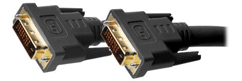 Gefen CAB-DVIC-DLN-06MM 6-Foot Dual Link DVI Male To Male Cable In Black