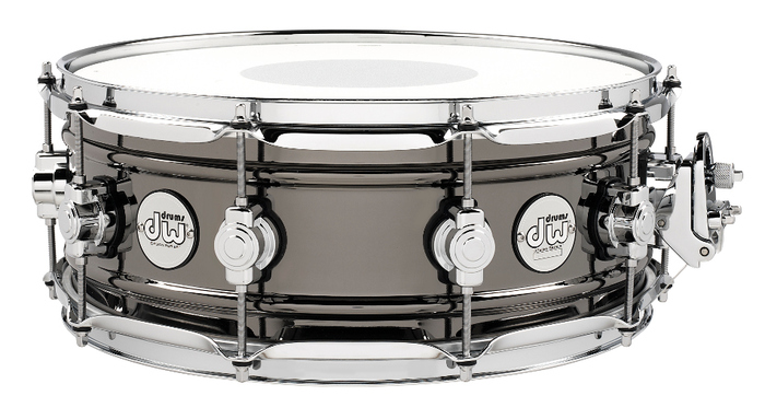 DW Design Series 5.5"x14" Brass Snare Drum with Black Nickel Finish DDSD5514BNCR