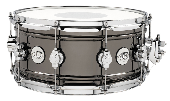 DW DDSD6514BNCR Design Series 6.5"x14" Brass Snare Drum With Black Nickel Finish