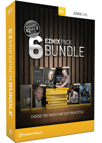 Toontrack EZmix 2 Pick Six Software Expansion Bundle TT024