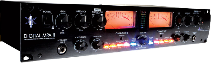 ART Digital MPA-II 2-Channel Tube Microphone Preamplifier with A/D Conversion DMPAII