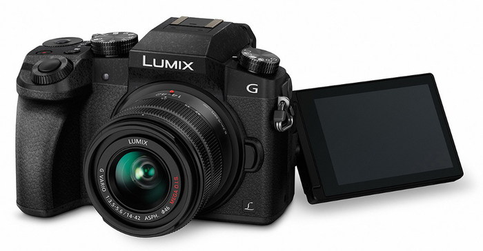Panasonic DMC-G7KK 16MP 4K LUMIX G7 Interchangeable Lens Camera Kit with 14-42mm Lens in Black DMC-G7KK