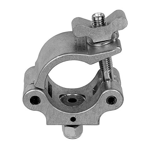 The Light Source MLM-12CS Mega-Coupler with Flat Head Bolt and Metric Hardware in Silver MLM-M12CS