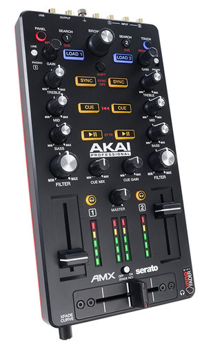 AKAI AMX 2-Channel DJ Mixing Surface and Audio Interface for Serato DJ AMX