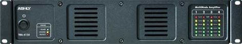 Ashly TRA4075 Power Amplifier, with Transformer Coupled Lines, 4 x 75W @ 4 Ohms (TRA4150 shown) TRA4075