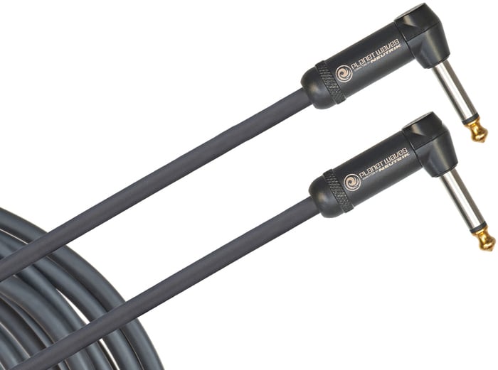 Planet Waves PW-AMSGRR-10 10 ft American Stage Right Angle 1/4" Instrument Cable PW-AMSGRR-10