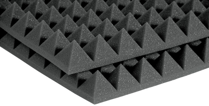 Auralex 2PYR24CHA 12-Pack Of 2'x4'x2" StudioFoam Pyramids Acoustic Panels In Charcoal