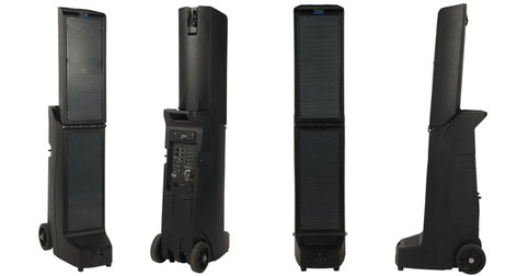 Anchor BIG-8000CU4 Bigfoot Portable Line Array with 4 Wireless Receivers, CD/MP3 Player, and Bluetooth Connectivity BIG-8000CU4
