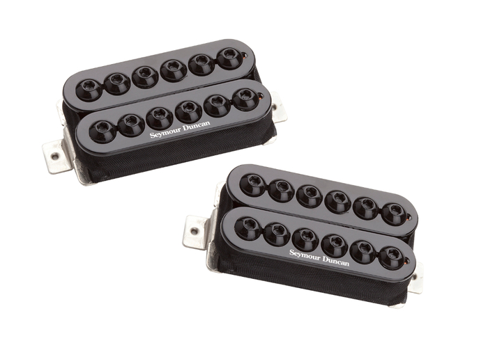 Seymour Duncan 11108-31-B Invader High-Output Humbucking Pickups In Black, Set Of 2