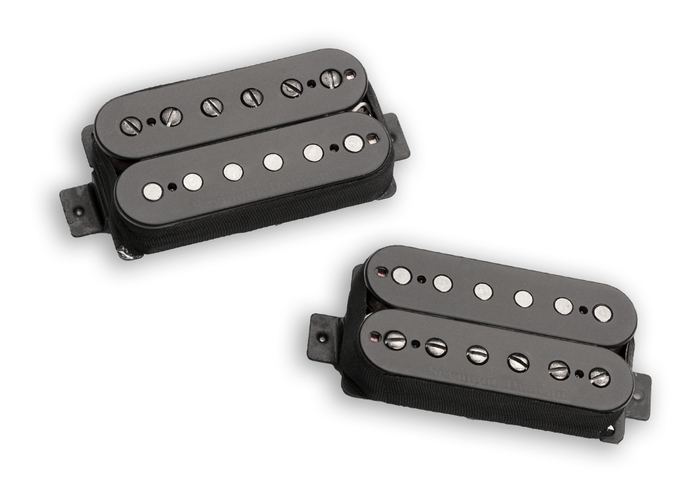 Seymour Duncan 11108-95-B Pegasus-Sentient Bridge And Neck Humbucking Pickups In Black, Set Of 2