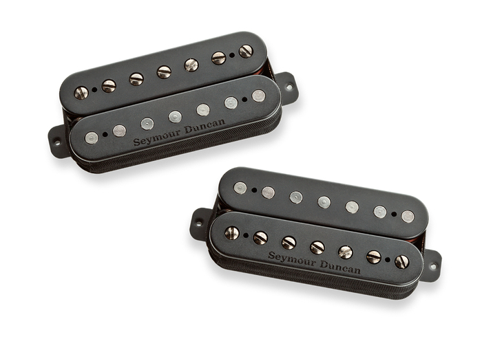 Seymour Duncan Pegasus-Sentient 7-String Bridge and Neck Humbucking Pickups in Black, Set of 2 11108-95-B7