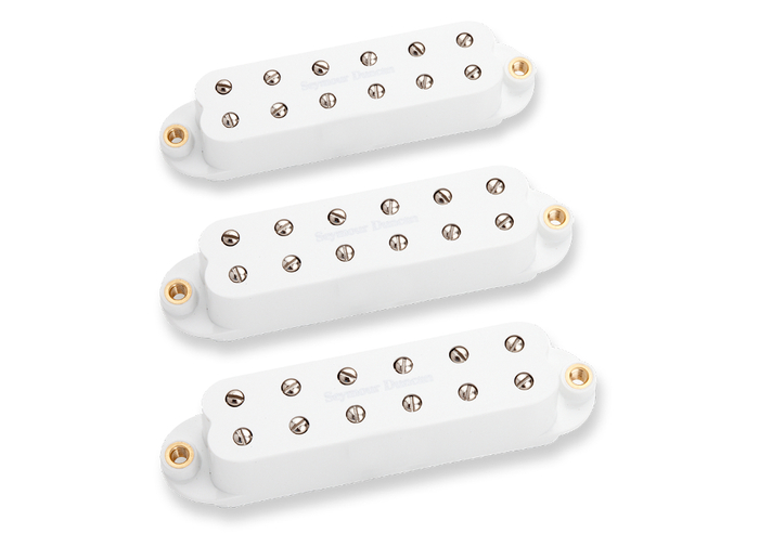 Seymour Duncan Little '59 for Strat PAF-Voiced Humbucking Pickups for Stratocaster in White, Set of 3 11208-22-W