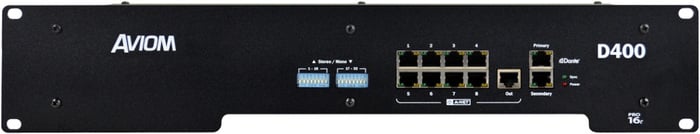 Aviom D400-Dante A-Net Distributor with Dante Connectivity D400-DANTE