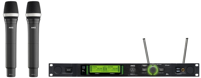 AKG DMS800-D5-VOCAL Dual-Channel Wireless Vocal System With Two D5 DL1 Microphone Heads