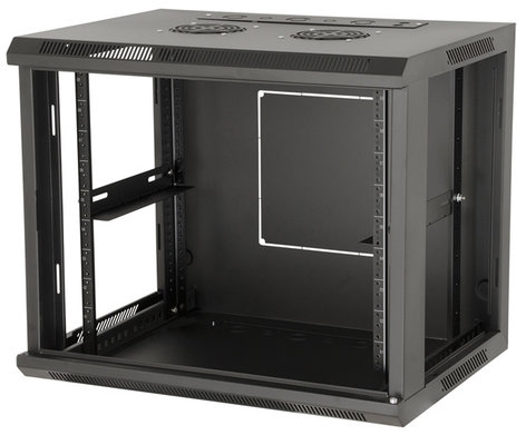 Gator Cases Rackworks GRW1009508 9RU 17" Deep Fixed Wall Mount Rack with Steel Door GRW1009508