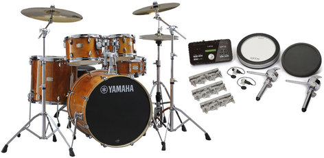 Yamaha SCH2HP587-HA Stage Custom Hybrid Electronic / Acoustic Kit in Honey Amber SCH2HP587-HA