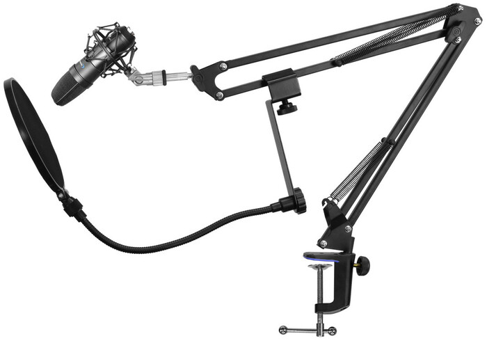 Technical Pro MC3PKG Condenser Microphone Starter Package with Broadcast Arm MC3PKG