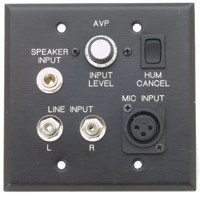 Pro Co AVP1V-BLK Wall Plate, A/V Interface with Volume Control, Black AVP-1VBLK