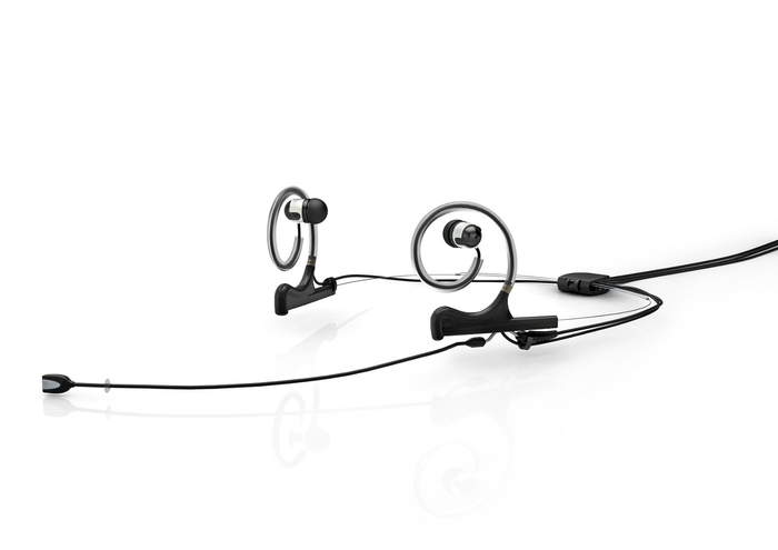 DPA HE2B-IE2-B D:fine Dual Ear-Worn  Headset Mount With Dual IEMs, Black