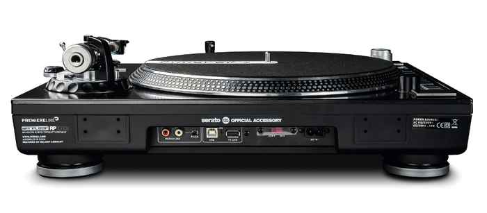 Reloop RP-8000-STR RP-8000 Straight Direct-Drive Turntable With Straight Tone Arm, USB, And Drum Pads