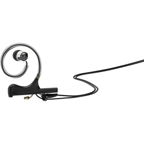 DPA Microphones HEB10-IE1-B d:fine Single In-Ear Broadcast Headset Mount, Black, Microdot, Single-Ear, TA4F Shure HEB10-IE1-B