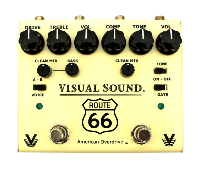 Truetone V3RT66 V3 Route 66 Stereo Overdrive And Compression Guitar Pedal