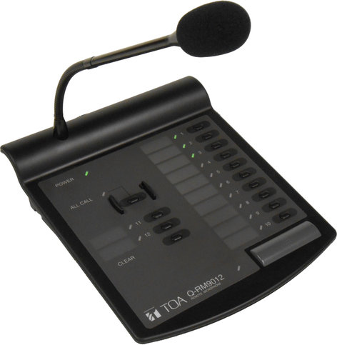 TOA Q-RM9012PS Remote Paging Mic w/Power Supply Q-RM9012PS